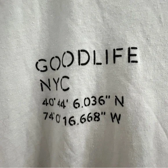 Goodlife Cotton Blend Short Sleeve Crewneck T-Shirt - White - S - Picture 3 of 5
